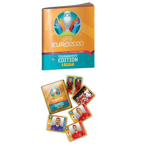 Carte Panini - Uefa Euro 2020 - Stickers 2021 Kick Off - 4 Pochettes   Album Off